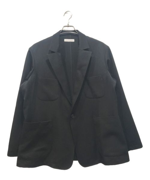 ESTNATION（エストネーション）ESTNATION (エストネーション) セミピークドカジュアルジャケット ブラック サイズ:Lの古着・服飾アイテム