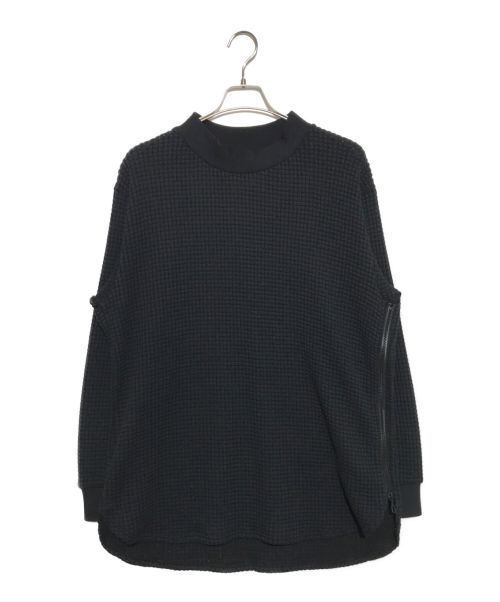 ONE GRAVITY（ワングラヴィティ）ONE GRAVITY (ワングラヴィティ) ワッフルリブロングスリーブTシャツ ブラック サイズ:XLの古着・服飾アイテム