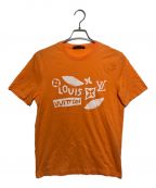 LOUIS VUITTONルイ ヴィトン）の古着「モノグラムプリントTシャツ」｜オレンジ