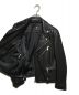 中古・古着 BLACK LABEL CRESTBRIDGE (ブラックレーベル クレストブリッジ) レザーライダースジャケット ブラック サイズ:M：30000円