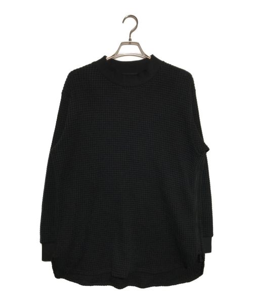 ONE GRAVITY（ワングラヴィティ）ONE GRAVITY (ワングラヴィティ) ワッフルリブロングスリーブTシャツ ブラック サイズ:XLの古着・服飾アイテム