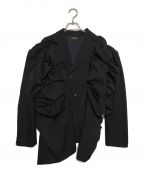 COMME des GARCONSコムデギャルソン）の古着「Asynmetrical Jacket」｜ブラック