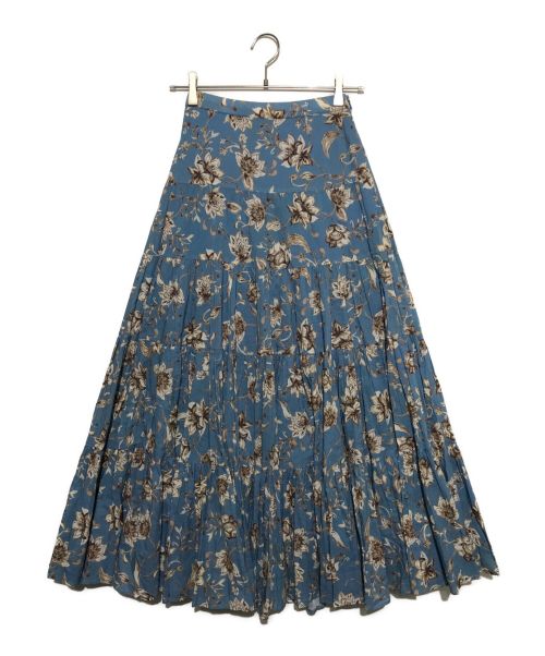 MARIHA（マリハ）MARIHA (マリハ) フラワープリントマキシ丈スカート スカイブルー サイズ:36の古着・服飾アイテム
