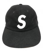 SUPREMEシュプリーム）の古着「Wool S Logo 6Panel Cap」｜ブラック