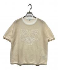 KENZO (ケンゾー) タイガーロゴメッシュTシャツ ベージュ サイズ:S