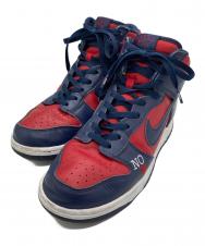 NIKE SB (ナイキエスビー) Supreme (シュプリーム) DUNK HIGH OG ハイカットスニーカー レッド×ネイビー サイズ:26.5cm