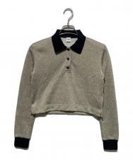 BOWTE (バウト) 24AW METALLIC THREAD POLO COLLAR  ニットポロシャツ ベージュ サイズ:Free