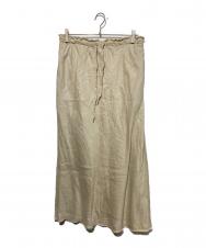 JOURNAL STANDARD LUXE (ジャーナルスタンダード ラックス) フレンチリネンツイルスカート ベージュ サイズ: