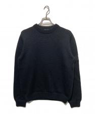 PRADA (プラダ) 袖ワッペンクルーネックニット ブラック サイズ:52