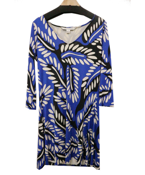 中古 古着通販 Diane Von Furstenberg ダイアンフォンファステンバーグ 総柄シルクワンピース サイズ 2 シルク100 ブランド 古着通販 トレファク公式 Trefac Fashion