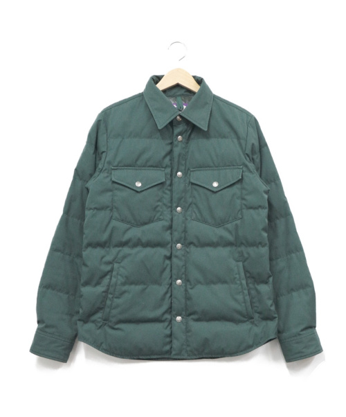中古 古着通販 The Northface Purplelabel ザ ノースフェイス パープルレーベル シャツダウンジャケット グリーン サイズ M ブランド 古着通販 トレファク公式 Trefac Fashion