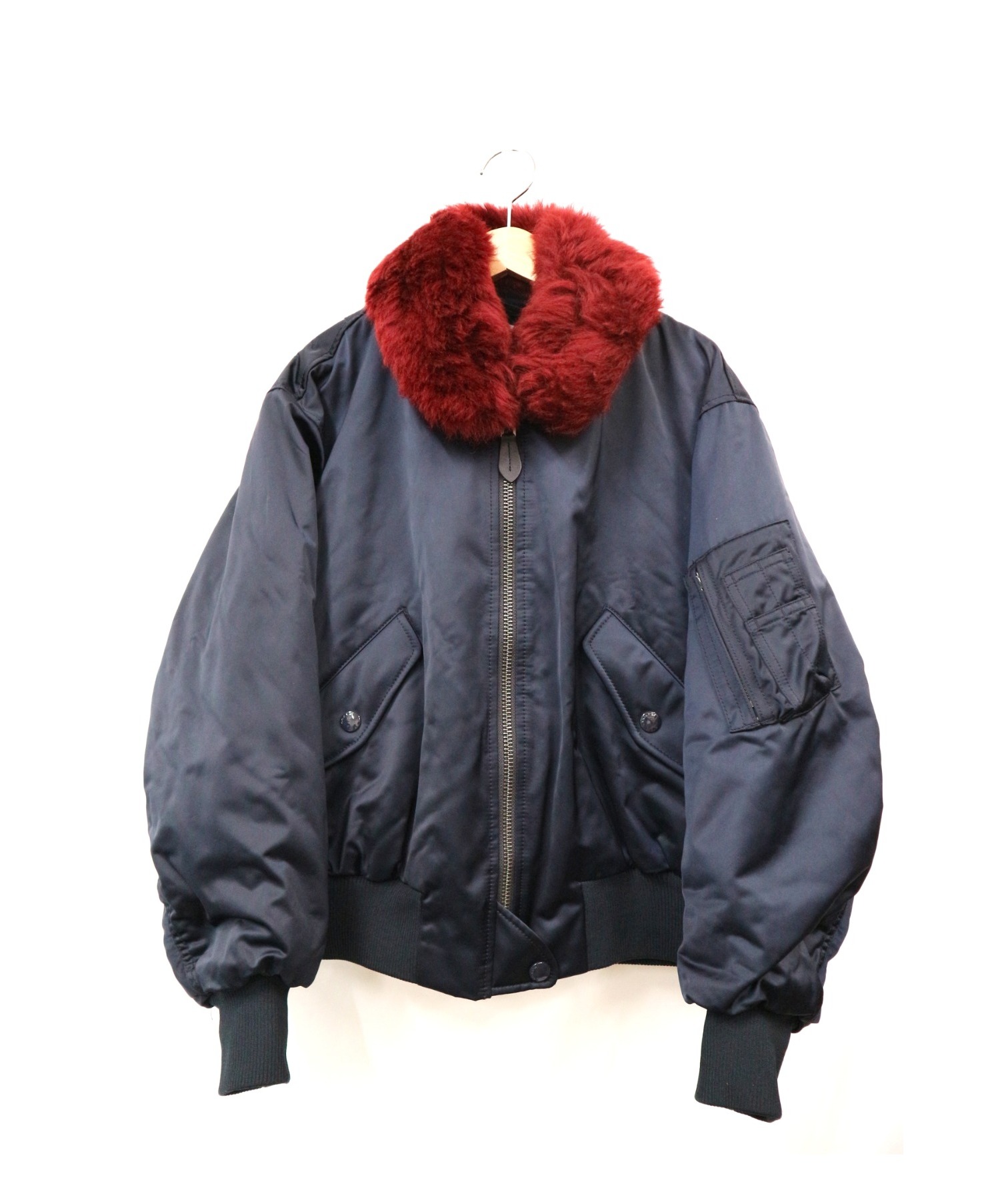 中古 古着通販 Coach コーチ ファー付きma 1ジャケット ネイビー サイズ ｓ ブランド 古着通販 トレファク公式 Trefac Fashion