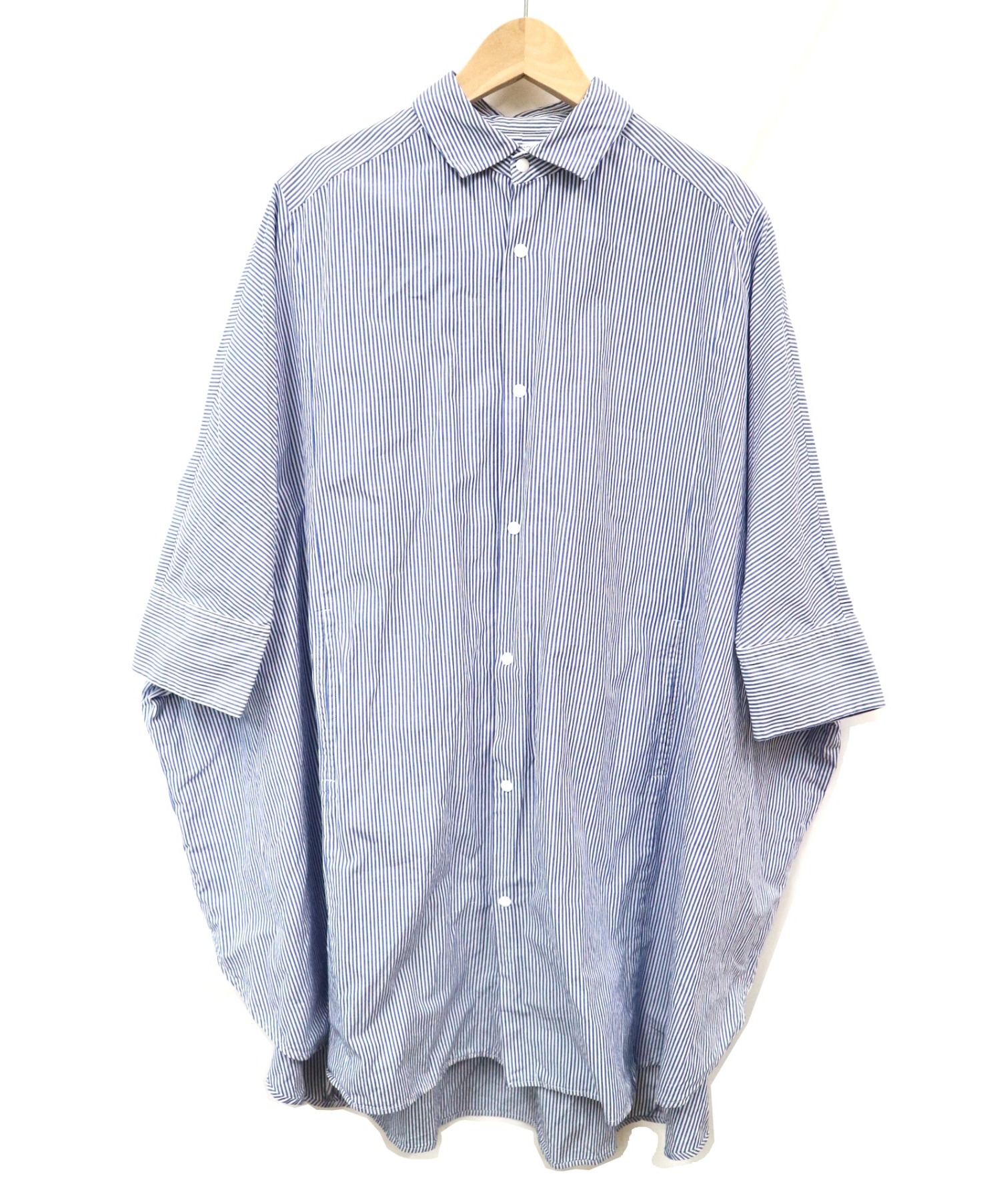 中古 古着通販 Yaeca ヤエカ スナップボタンチュニックシャツワンピース ブルー サイズ 無 ブランド 古着通販 トレファク公式 Trefac Fashion