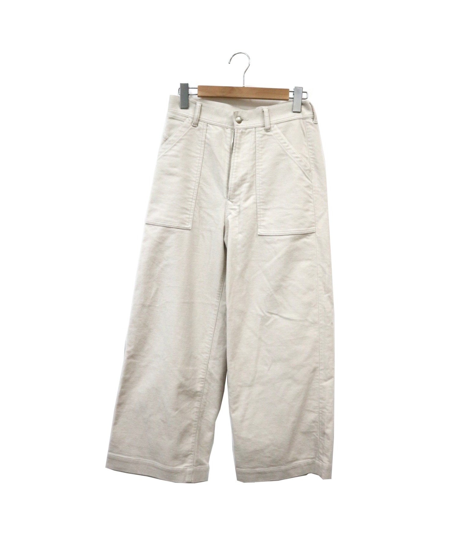 中古 古着通販 45r フォーティファイブアール ベイカーワイドパンツ ホワイト サイズ 2 ブランド 古着通販 トレファク公式 Trefac Fashion