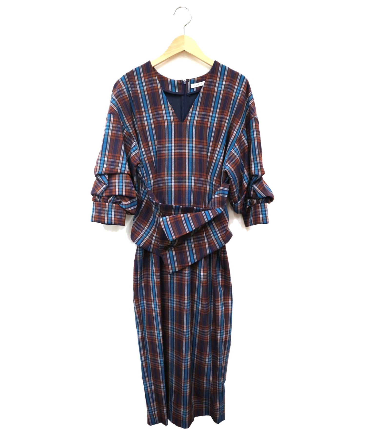 中古 古着通販 Fray Id フレイアイディー チェックワンピース マルチカラー サイズ 1 Fwfo ブランド 古着通販 トレファク公式 Trefac Fashion