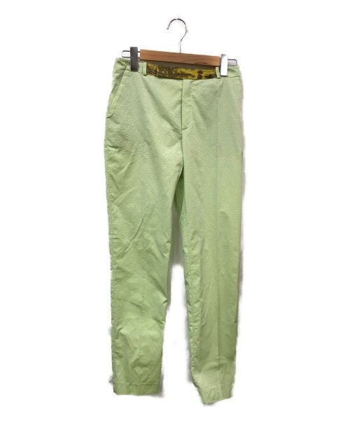 KENZO（ケンゾー）KENZO (ケンゾー) 総柄パンツ 黄緑 サイズ:36 フランス製の古着・服飾アイテム