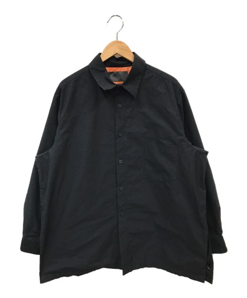 FUMITO GANRYU（フミトガンリュウ）FUMITO GANRYU (フミトガンリュウ) Padded L/S shirt ブラック サイズ:2の古着・服飾アイテム