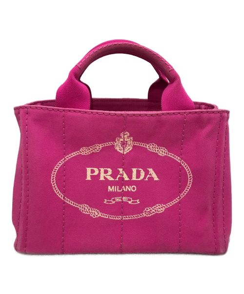 PRADA（プラダ）PRADA (プラダ) ミニカナパトートバッグ ピンクの古着・服飾アイテム