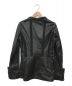 ARMANI JEANS (アルマーニジーンズ) レザージャケット ブラック サイズ:40：6800円