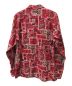 SUPREME (シュプリーム) broken paisley flannel zip shirt ペイズリーフランネルジップシャツ ジャケット レッド サイズ:L：7800円