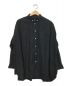 universal tissu（ユニバーサルティシュ）の古着「ミストワッシャーボタンダウンワイドシャツ」｜ブラック