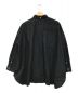 universal tissu (ユニバーサルティシュ) ミストワッシャーボタンダウンワイドシャツ ブラック サイズ:表記無し：3980円