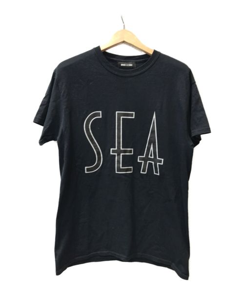WIND AND SEA（ウィンダンシー）WIND AND SEA (ウィンダンシー) SEA (wavy) T-SHIRTS / ロゴプリントTシャツ ブラック サイズ:Mの古着・服飾アイテム