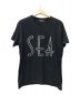 WIND AND SEA（ウィンダンシー）の古着「SEA (wavy) T-SHIRTS / ロゴプリントTシャツ」｜ブラック