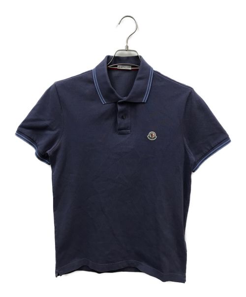 MONCLER（モンクレール）MONCLER (モンクレール) ポロシャツ ブルー サイズ:Sの古着・服飾アイテム