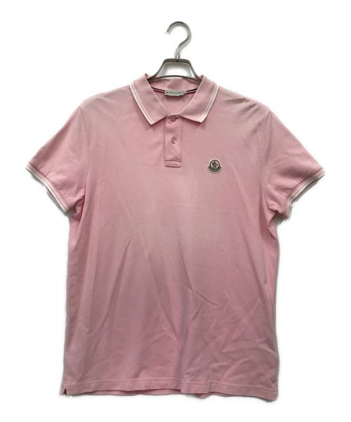 MONCLER（モンクレール）MONCLER (モンクレール) ポロシャツ ピンク サイズ:Lの古着・服飾アイテム
