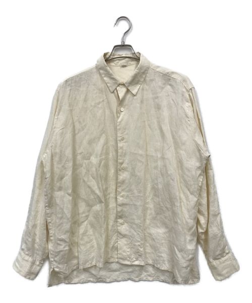 45R（フォーティーファイブアール）45R (フォーティーファイブアール) ヘンプシャツ ホワイト サイズ:4の古着・服飾アイテム