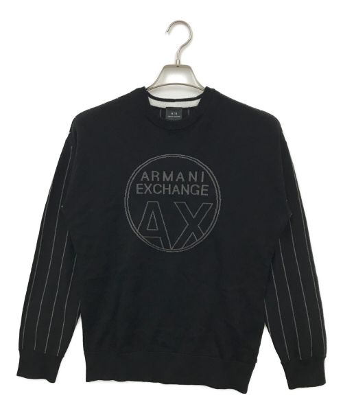 ARMANI EXCHANGE（アルマーニ エクスチェンジ）ARMANI EXCHANGE (アルマーニ エクスチェンジ) ニット ブラック サイズ:XS 未使用品の古着・服飾アイテム