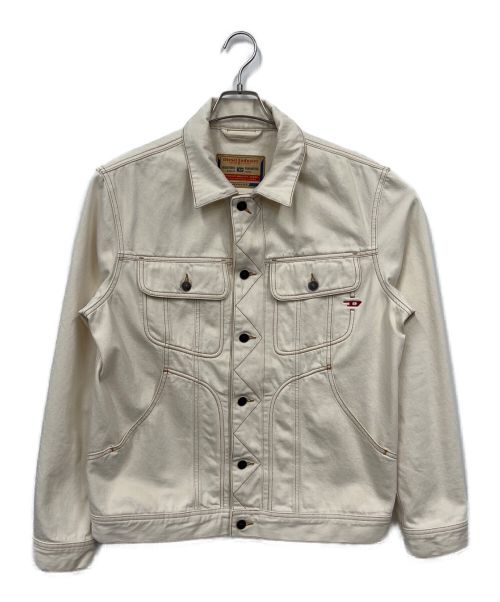 DIESEL（ディーゼル）DIESEL (ディーゼル) オーバーサイズトラッカージャケット ホワイト サイズ:Mの古着・服飾アイテム