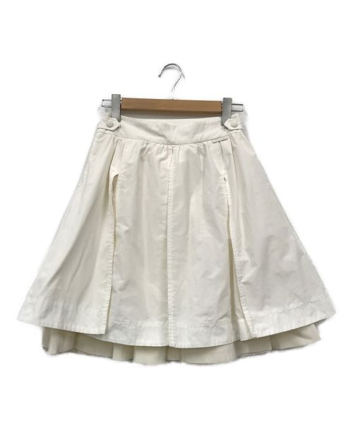 MONCLER（モンクレール）MONCLER (モンクレール) スカート ホワイト サイズ:42の古着・服飾アイテム