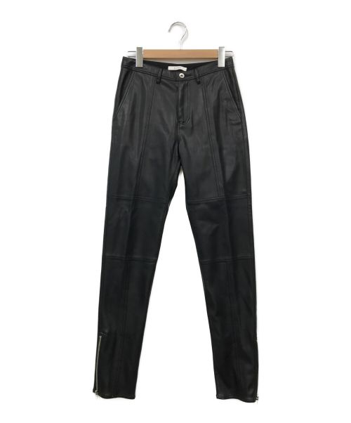 CINOH（チノ）CINOH (チノ) エコレザーバイカーパンツ ブラック サイズ:38の古着・服飾アイテム