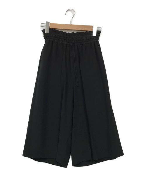 POSTELEGANT（ポステレガント）POSTELEGANT (ポステレガント) Silk Double Crape Wide Shorts（シルク ダブル クレープ ワイド ショーツ） ブラック サイズ:36 Sの古着・服飾アイテム