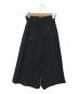 POSTELEGANT (ポステレガント) Silk Double Crape Wide Shorts（シルク ダブル クレープ ワイド ショーツ） ブラック サイズ:36 S：7000円