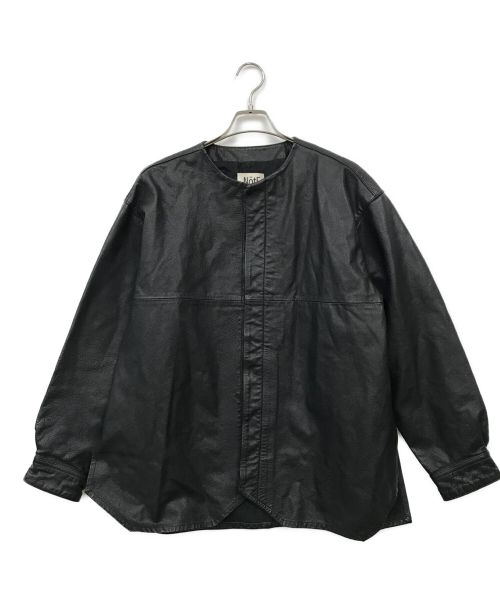 NotE（ノート）NotE (ノート) レザージャケット ブラック サイズ:46の古着・服飾アイテム