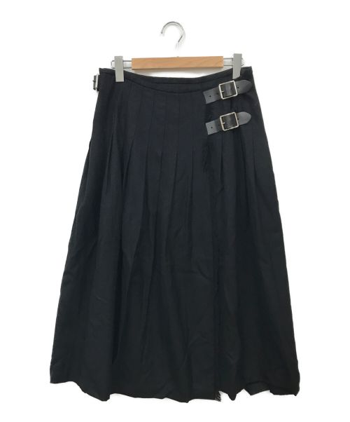O'NEIL OF DUBLIN（オニールオブダブリン）O'NEIL OF DUBLIN (オニールオブダブリン) ラップスカート ブラック サイズ:Sの古着・服飾アイテム