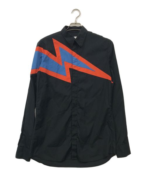 GIVENCHY（ジバンシィ）GIVENCHY (ジバンシィ) Lightning bolt shirt（ライトニング ボルト シャツ） ブラック サイズ:38の古着・服飾アイテム