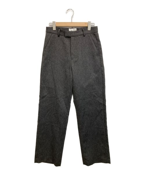 soerte（ソエルテ）soerte (ソエルテ) Tweed long straight trousers グレー サイズ:2の古着・服飾アイテム
