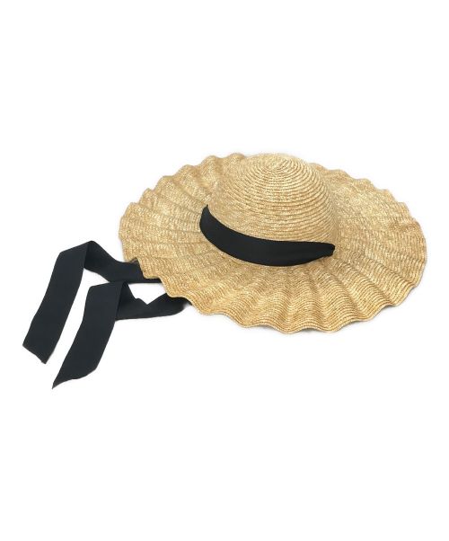 TAH（タア）TAH (タア) brim wave hat（ブリム　ウェーム　ハット） ベージュ サイズ:Free 未使用品の古着・服飾アイテム