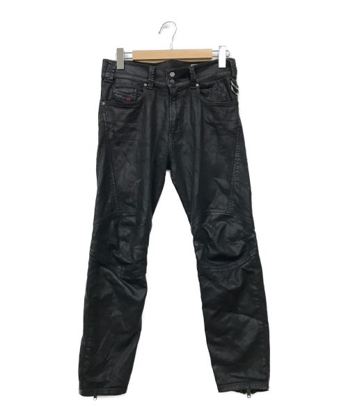 DIESEL（ディーゼル）DIESEL (ディーゼル) バイカーデニムパンツ ブラック サイズ:28の古着・服飾アイテム