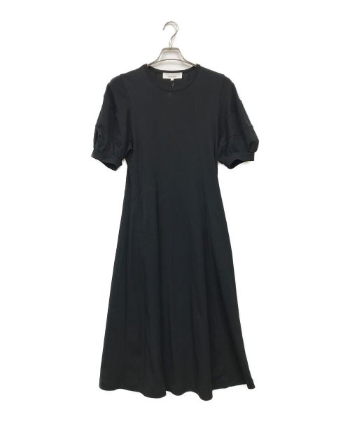 AKIRA NAKA（アキラナカ）AKIRA NAKA (アキラナカ) Lantan sleeve jersey dress（ランタン スリーブ ジャージー ドレス） ブラック サイズ:1 未使用品の古着・服飾アイテム