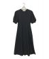 AKIRA NAKA（アキラナカ）の古着「Lantan sleeve jersey dress（ランタン スリーブ ジャージー ドレス）」｜ブラック
