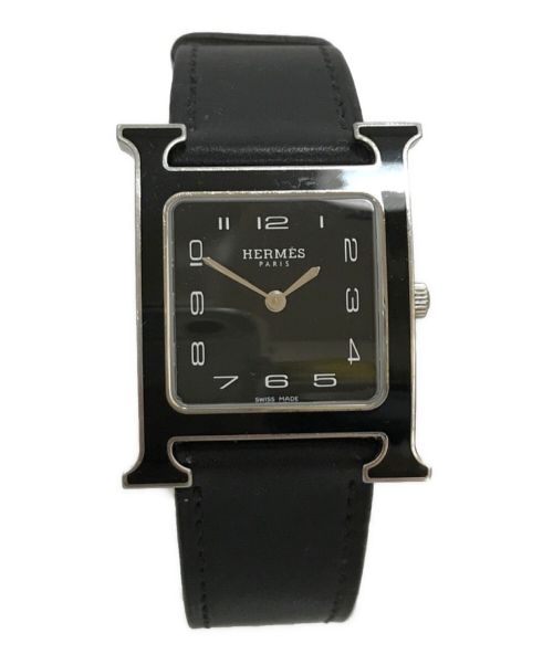 HERMES（エルメス）HERMES (エルメス) 腕時計 ブラックの古着・服飾アイテム