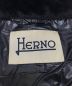 中古・古着 HERNO (ヘルノ) エコファーダウンジャケット ブラック サイズ:40：39800円