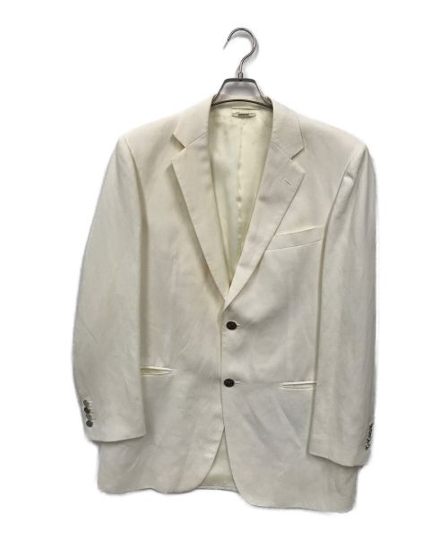 HERMES（エルメス）HERMES (エルメス) メタルデュック銀釦テーラードジャケット ホワイト サイズ:50の古着・服飾アイテム