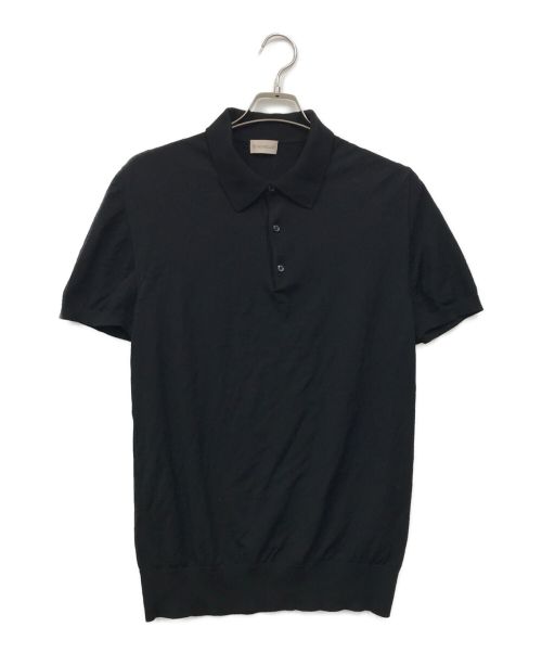 MONCLER（モンクレール）MONCLER (モンクレール) ポロシャツ ブラック サイズ:XXLの古着・服飾アイテム