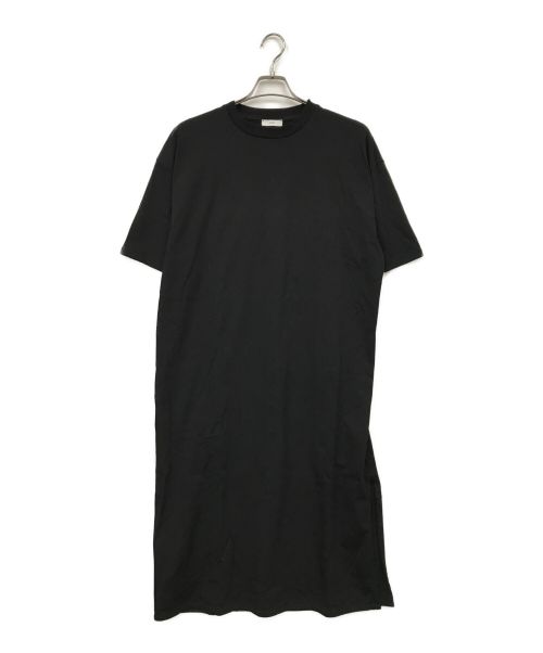 ATON（エイトン）ATON (エイトン) Tシャツワンピース ブラック サイズ:02の古着・服飾アイテム